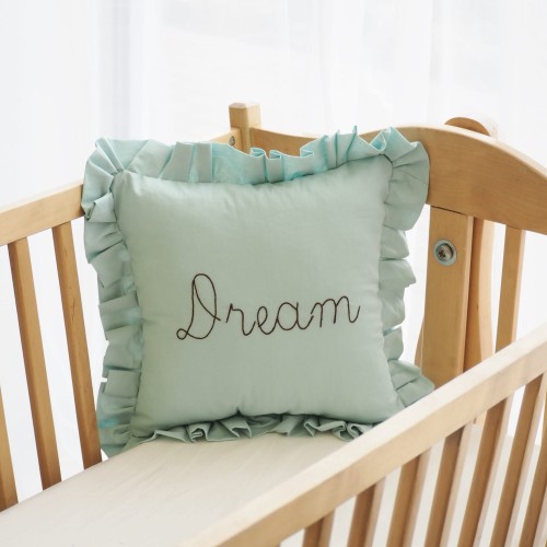Poduszka haftowana DREAM mint