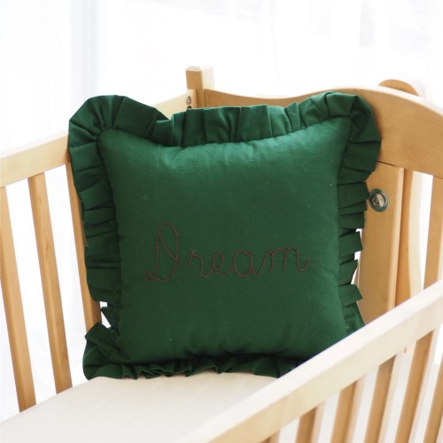 Poduszka haftowana DREAM green