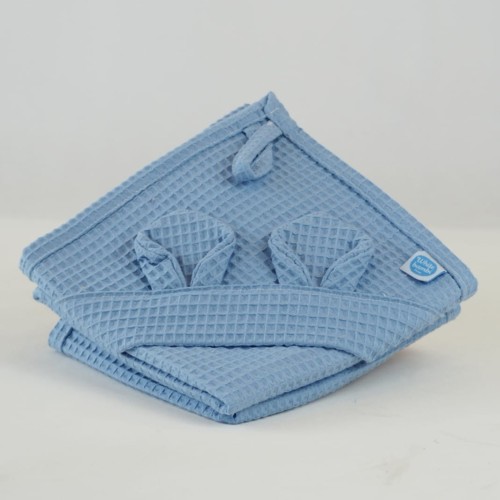 Ręcznik kąpielowy wafelek 85x85cm - BABY BLUE
