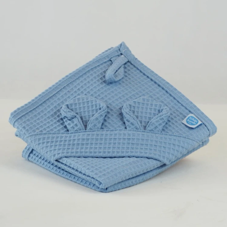 Ręcznik kąpielowy wafelek 85x85cm - BABY BLUE
